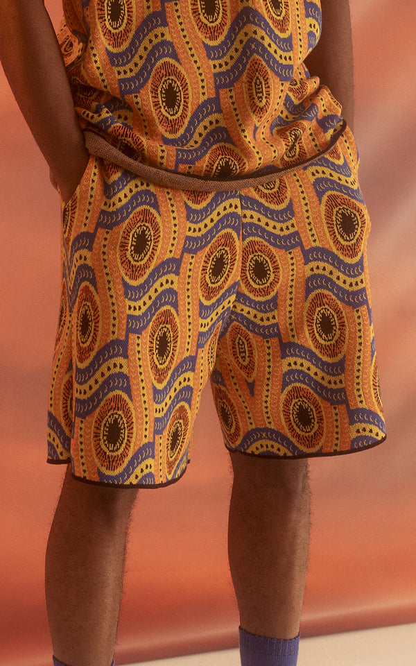 SHORT JACQUARD IN MAGLIERIA 100% COTONE