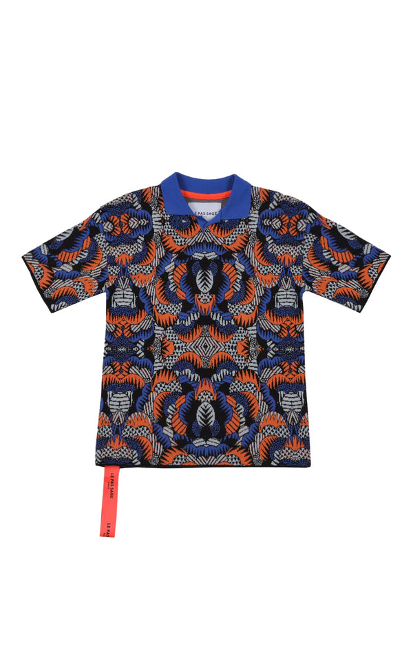 POLO JACQUARD IN MAGLIERIA 100% COTONE