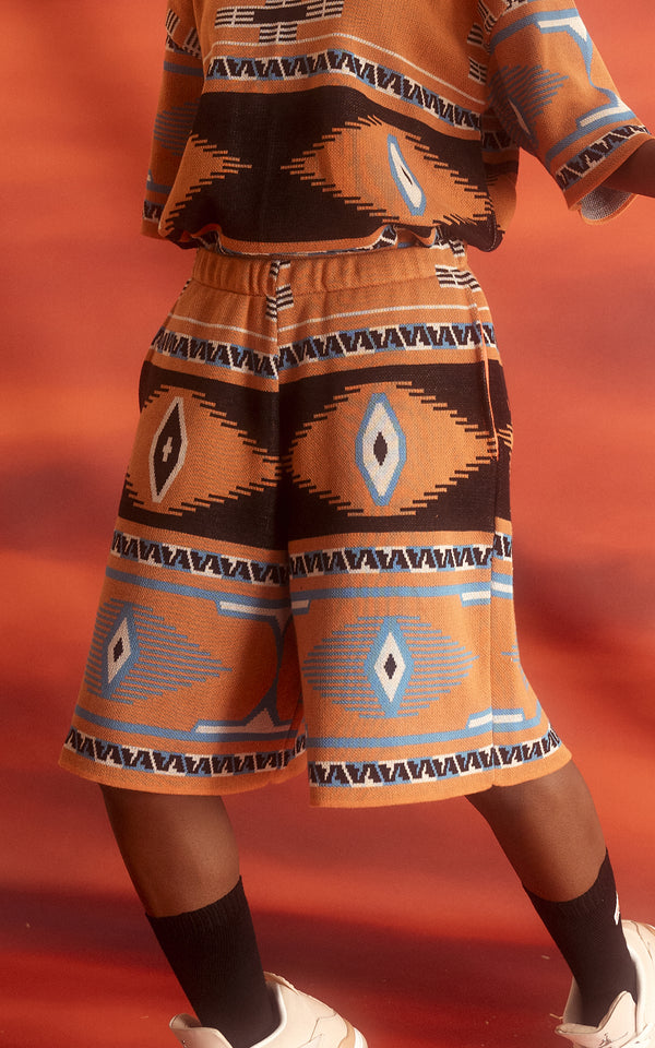 SHORT JACQUARD IN MAGLIERIA 100% COTONE