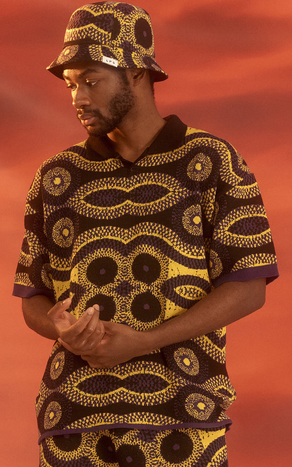 POLO JACQUARD IN MAGLIERIA 100% COTONE